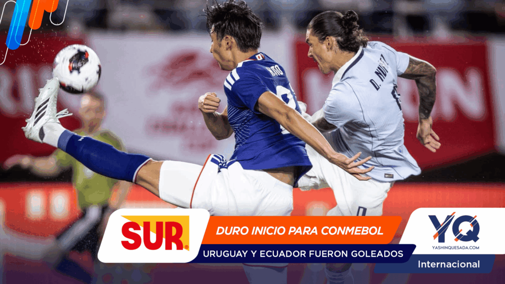 Duro inicio para Conmebol: Uruguay y Ecuador caen derrotados