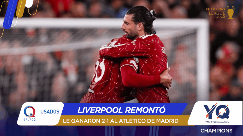 Liverpool remonta y se impone 2-1 al Atlético de Madrid