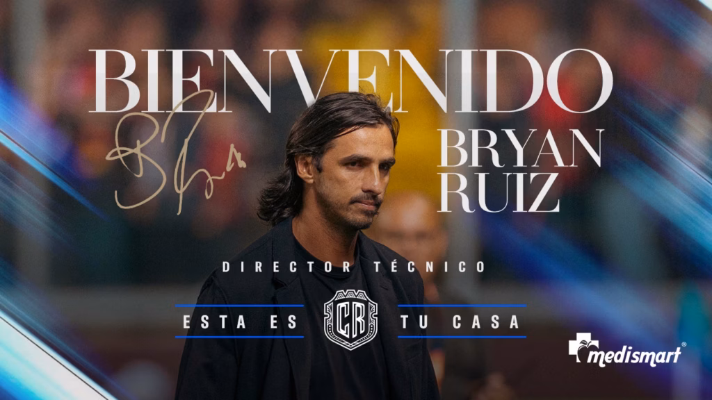 Bryan Ruiz asume oficialmente la dirección técnica de la Selección de Costa Rica